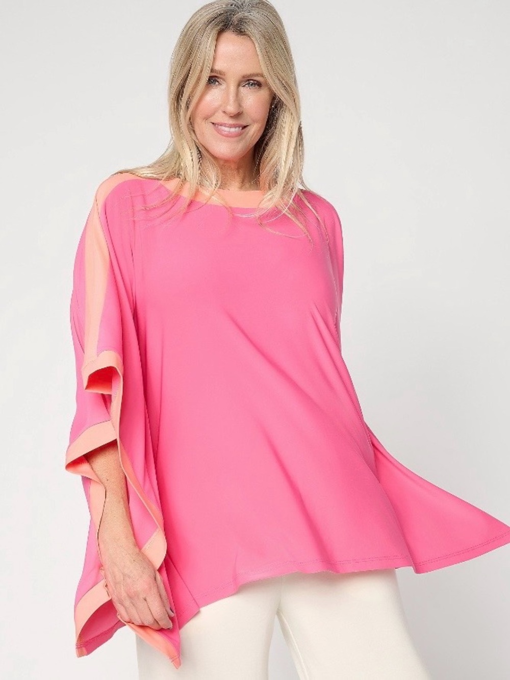 Brandis Dress Out Loud Colorblock Poncho